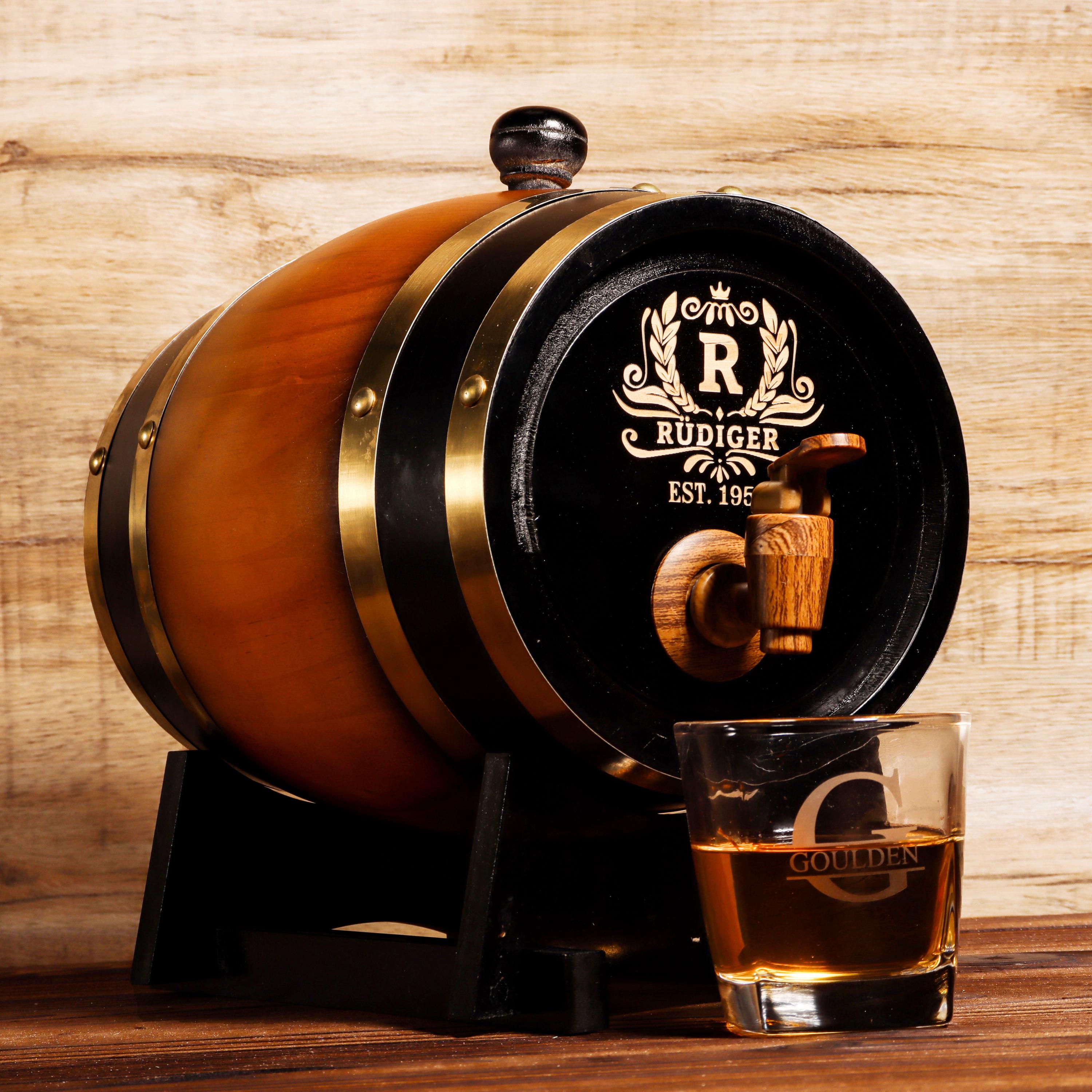 Personalized Engraved Whiskey Barrel 3L | Mini Wood Whiskey Barrel |Wedding Gift|Groomsmen Gift | Birthday Gift | Wood Barrel | Gift for Him
