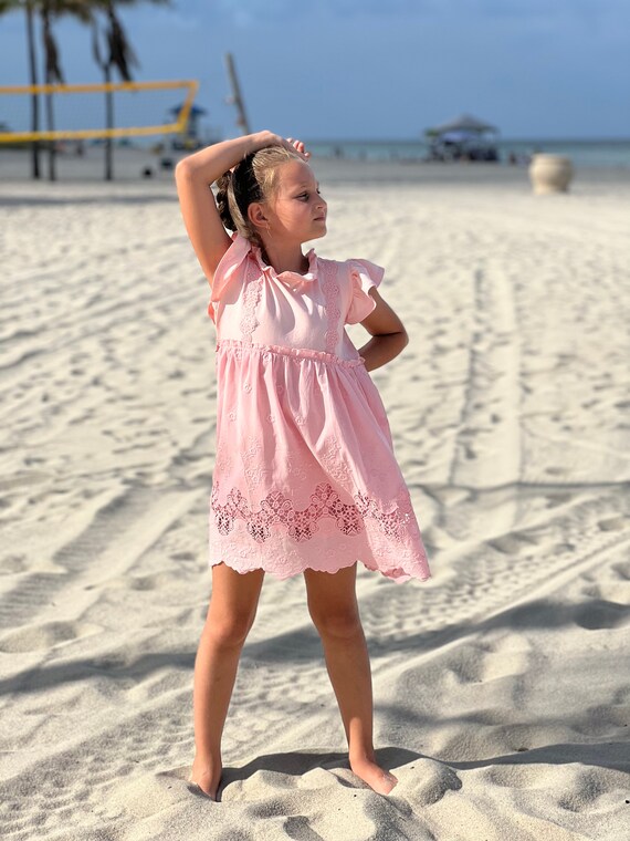 pink summer beach dress Boho Ruffle Pullover Summer Maxi Dress Pink / XXL main image 1