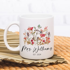 Mr and Mrs Mugs Matching Mugs for Couple Engagement Gift Custom Wedding Gift for Couple Personalized Coffee Cup Anniversary Gifts