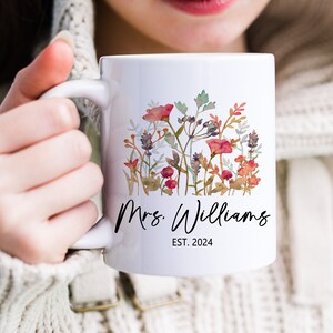 Mr and Mrs Mugs Matching Mugs for Couple Engagement Gift Custom Wedding Gift for Couple Personalized Coffee Cup Anniversary Gifts