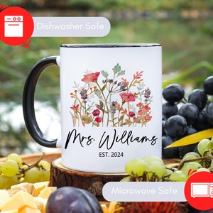 Mr and Mrs Mugs Matching Mugs for Couple Engagement Gift Custom Wedding Gift for Couple Personalized Coffee Cup Anniversary Gifts