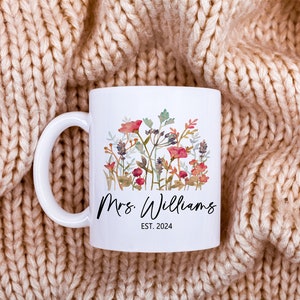 Mr and Mrs Mugs Matching Mugs for Couple Engagement Gift Custom Wedding Gift for Couple Personalized Coffee Cup Anniversary Gifts