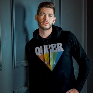 Queer Hoodie, Queer Hooded Sweatshirt, Gay Hoodie
