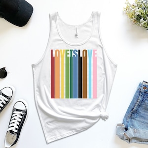 Love is Love Tank - Rainbow Tank Top - LGBT Tank - Equality Tank Top - Gifts for Gays - Pride Tank - Social Justice Tank