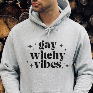 Gay Witchy Vibes Hooded Sweatshirt - LGBT Queer Witch Clothing