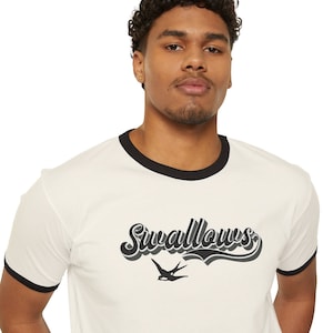 Swallows Ringer Tee, Gay T-Shirt, Gay Men&#39;s Shirt, Funny Gay Shirt