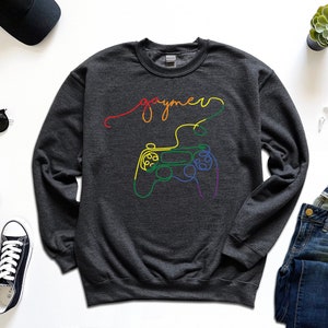 Gaymer Sweatshirt - Regenbogen Sweatshirt - LGBT Sweatshirt - Gaymer Sweatshirt - Geschenke für Gaymers - Pride Sweatshirt - Gay Gamer