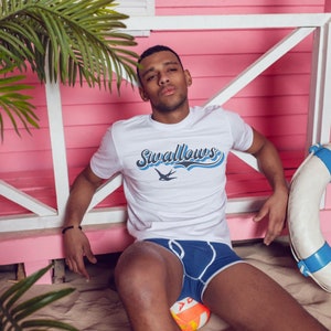 Swallows Catcher Tee, Gay T-Shirt, Gay Men's Shirt