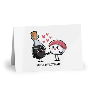 carte soja, tu es mon soja, carte âme soeur, carte gourmande de la Saint-Valentin, carte gourmande asiatique je t'aime, je t'aime, amateur de sushis, carte de sushi