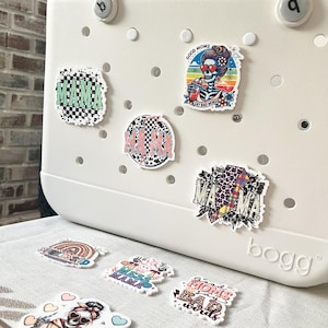Mom Charms for Bogg bag, Simple Modern, Rubber Tote bag Gibbit | Punk Rock, Emo Mama Charms