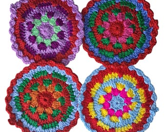 Hand Knitted Bread Pads – Heat Resistant Cotton Hot Pads, Handmade Kitchen Trivets, Rustic Farmhouse Decor(4PCS)
