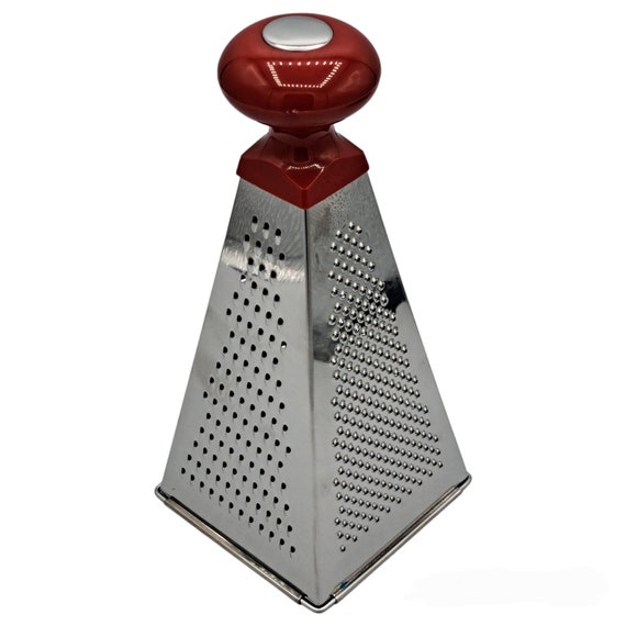 Professional Box Grater, Stainless Steel with 4 Sides, Best for