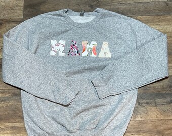 Keepsake Mama Sweatshirt: Custom Made from Baby Clothes