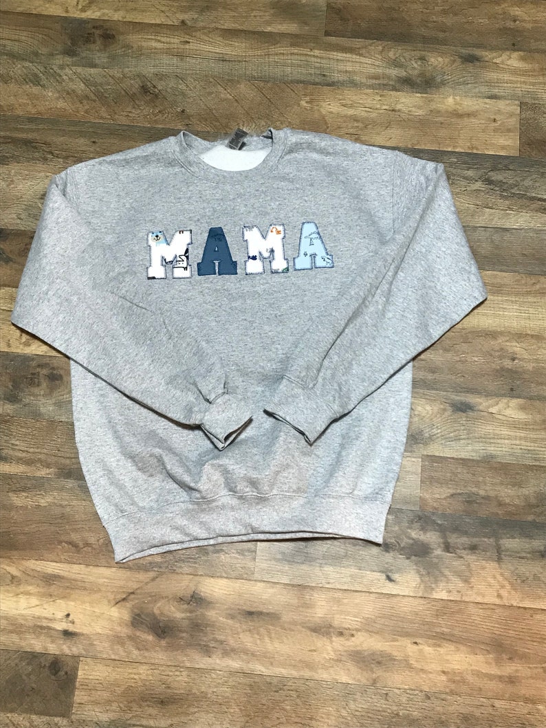 Keepsake Mama Sweatshirt Made From Baby Clothes & Other Sentimental