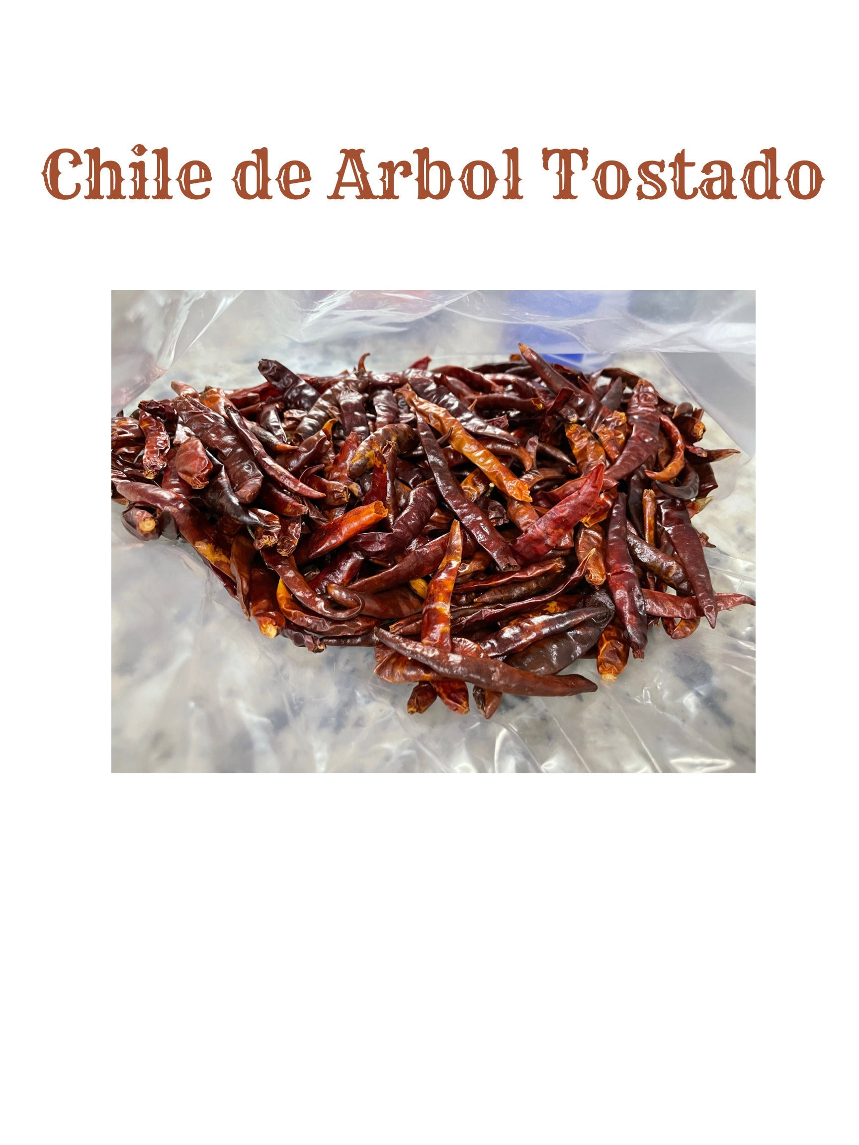 Whole Dry Tree Chili Pepper X Lb. (Chile De Árbol - View #2