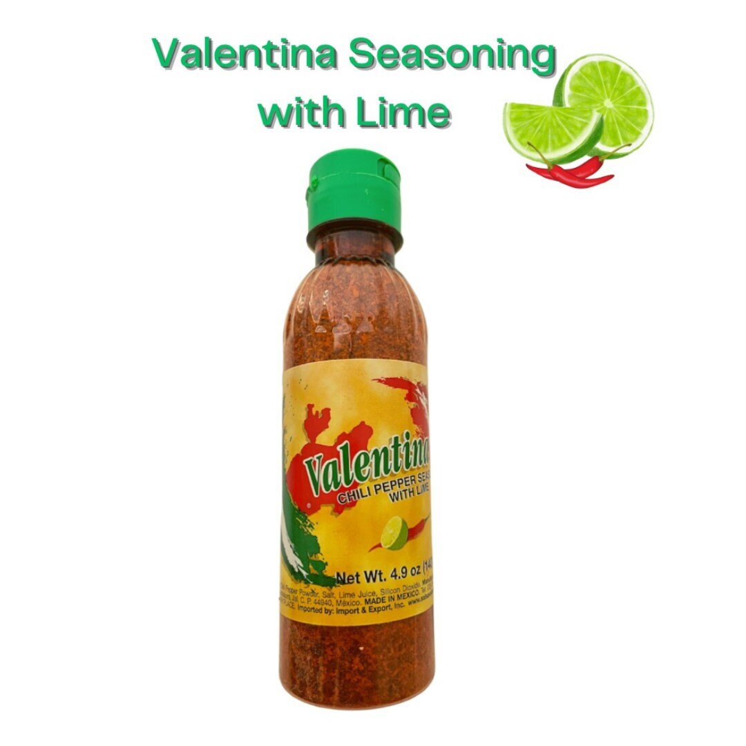 Valentina Chili Pepper Seasoning With Lime 4.9oz Bottle Fruit Seasoningfood Seasoning Etsy