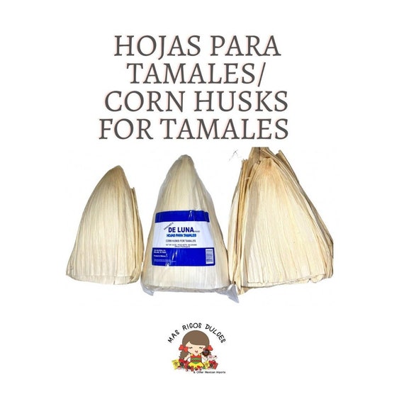 Hojas Para Tamales / Corn Husks to Make Tamales 1 LB De Luna Brand 