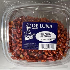 Chile Piquin 4 oz/ Chile Pequin 4oz / Spicy Peppers / De Luna Brand /Spicy Peppers/ Chiles Picosos/Mexican Chiles