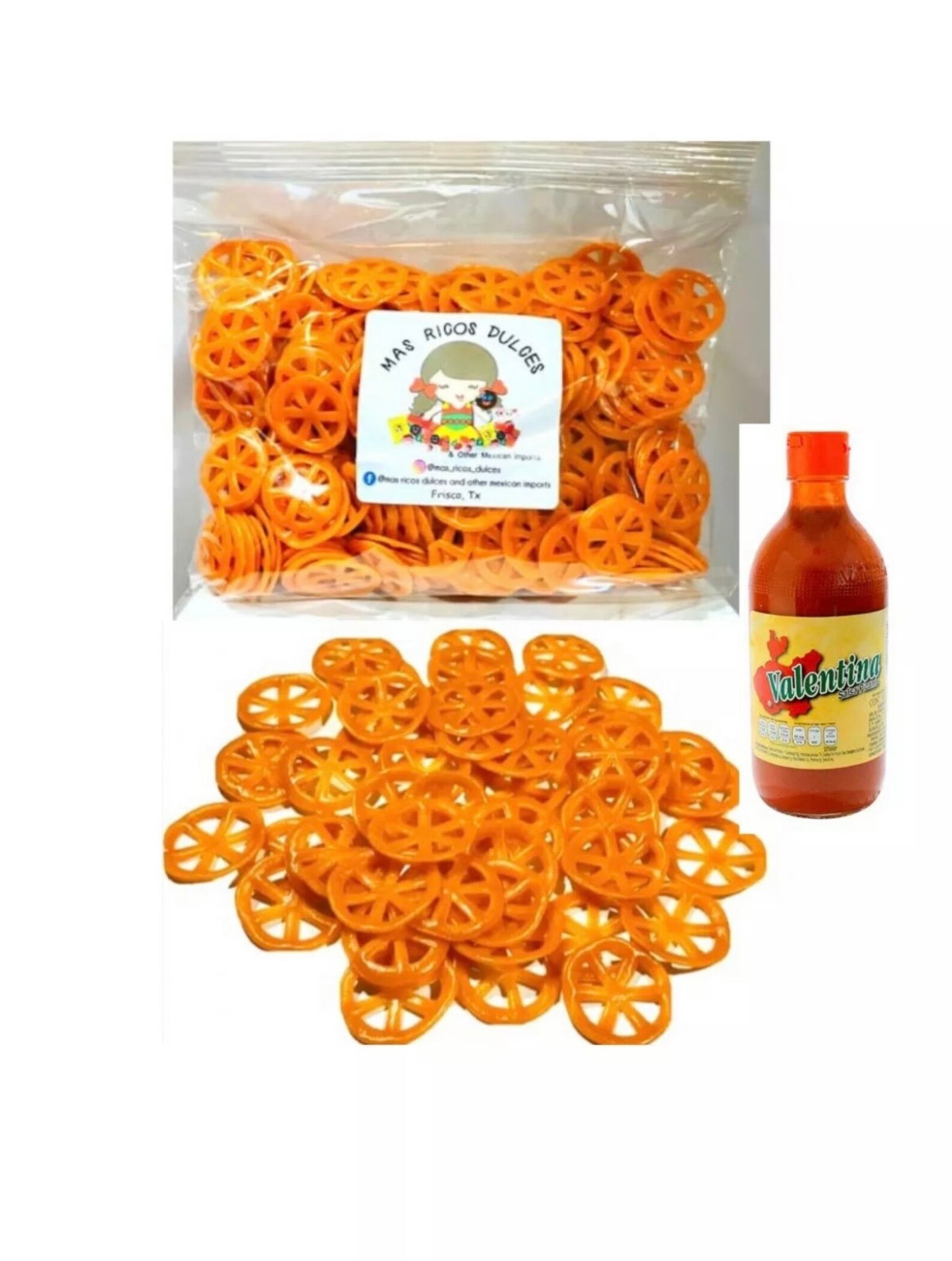 Chicharrones Rueda Duros-chicharrones De Harina Ruedas- Mexican Wheat Puffs Wheel Shape ...