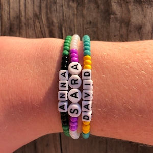 Custom Name Beaded Bracelet| Letter Bracelet