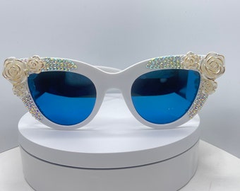 Vintage Marc Jacobs | Blue & white sunglasses frames Marc Jacobs | Accessories | Vintage Marc Jacobs Blue White  main image 4
