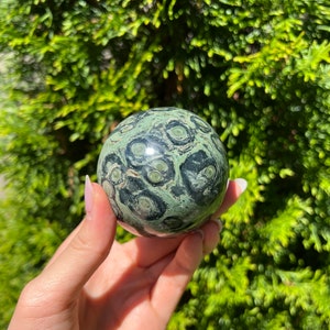 2.5” Kambaba Jasper Sphere - Crocodile Jasper Sphere - Crystal Healing - Healing Energy - Crystal Energy - Gifts - Home Decor