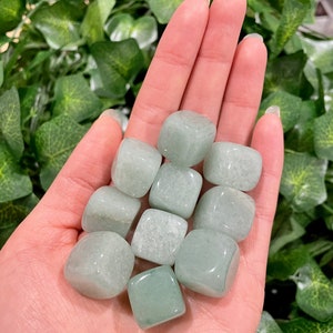 Green Aventurine Cubes Tumbles Natural Healing Stones