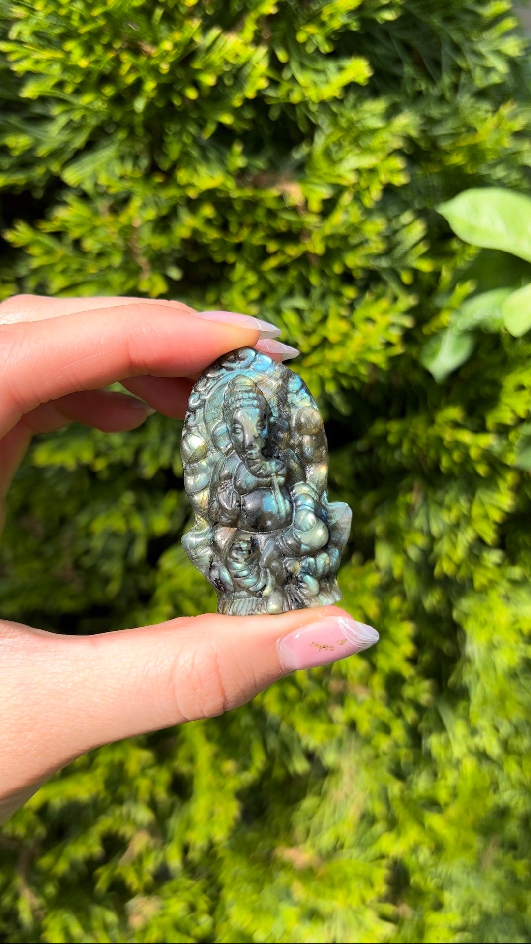 2 Flashy Labradorite Ganesha Figure You Choose Unique Labradorite ...