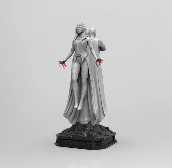 Superhero Wanda - STL Files for 3D Printing - Digital Download 3D Print STL Files