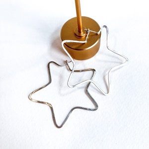 Star Hoop Earrings