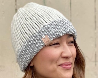 Hand crafted knitted luxuriously soft adult's beanie