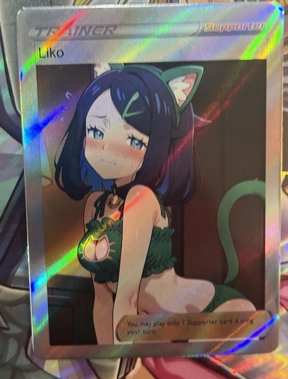 pokemon sexy cards Custom Holographic Full Art Cynthia Card – PokeOricaSTCG My Ultimate Super Sexy Pokemon