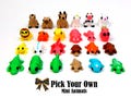 3D Printed Mini Pocket Pet Animals - Articulated Fidget Toys - Tiny Collectible Animal Figurines-3D print fidget toys cute