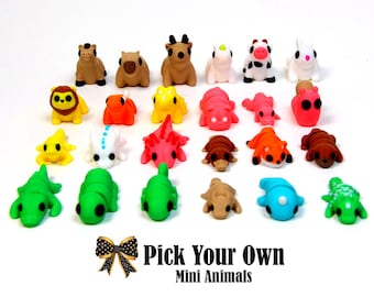 3D Printed Mini Pocket Pet Animals - Articulated Fidget Toys - Tiny Collectible Animal Figurines-3D print fidget toys cute