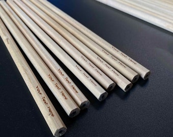 Laser Custom Engraved pencils | Customized text or message |  Wedding Gift, Custom Baby Shower Gifts