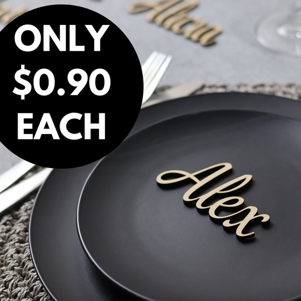 MDF Laser cut names | Wedding place names | Table decoration