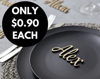 MDF Laser cut names | Wedding place names | Table decoration