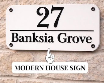 House Number Sign | Outdoors Letterbox Sign | Personalised Address Plaque | Custom Home Placard | Signage