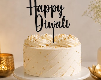 Happy Diwali Cake Topper