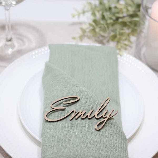 MDF Laser cut names | Wedding place names | Table decoration
