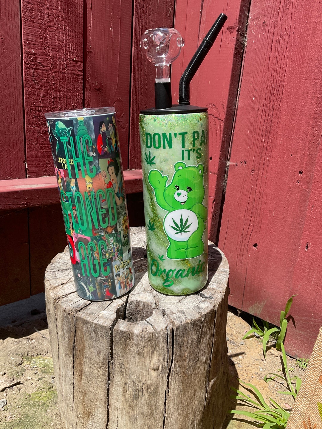 Hookah Tumblers Organic Bear Stone Age Era Etsy