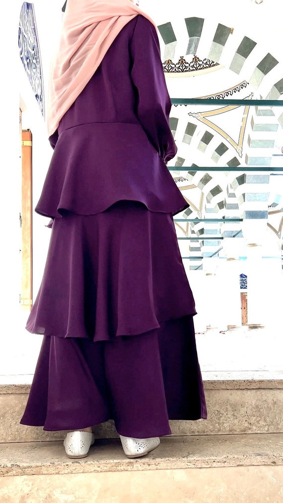 Girls Purple Satin Eid Dress Abaya Teen Girls Purple Satin Maxi Dress Abaya Modest Bridesmaid Wedding Dress Muslim Girls Dress Eid Abaya Etsy Australia