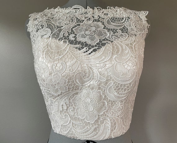 Reimagined Justin Alexander Bridal Top. Reworked Bride Dress. - Etsy