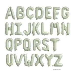 14" Cream Letter Balloons Create Your Own Word Balloon  Custom Letter Balloons   Black Letter Balloon Balloon Word