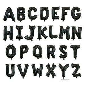 16" Black Letter Balloons Create your own Word, Name, Phrase with Balloons Cream Letter Balloon White Letter Balloons