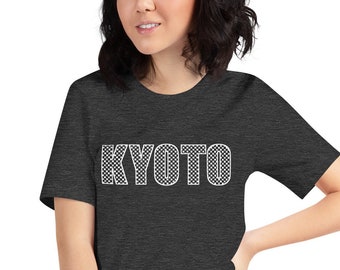 Kyoto Japan T-Shirt - Traditional Ichimatsu Pattern Japanese Shirt