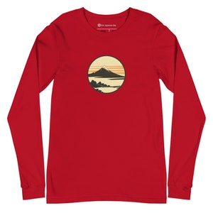 Mount Fuji: Dawn at Isawa Japanese Unisex Long Sleeve Tee