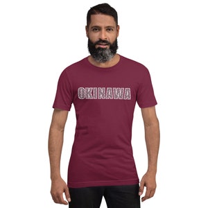 Okinawa T-Shirt - Traditional Ichimatsu Pattern Japanese Shirt