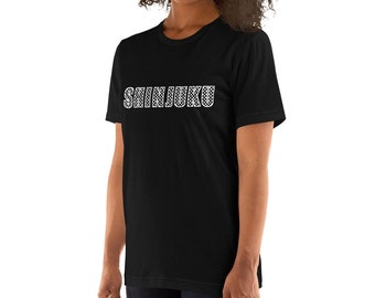 Shinjuku T-Shirt - Traditional Ichimatsu Pattern Japanese Shirt for Shinjuku, Tokyo