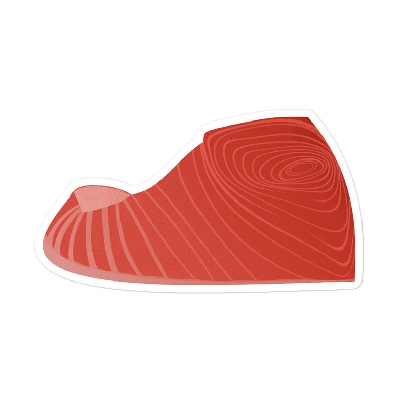 Tuna Belly Sticker: Bluefin Toro Sushi Harakami Slab, Japanese Cuisine
